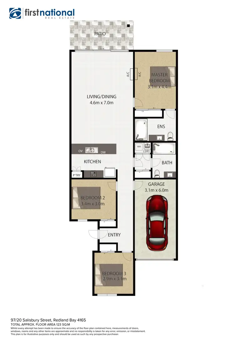 Floorplan of Homely unit listing, 97/20 Salisbury Street, Redland Bay QLD 4165
