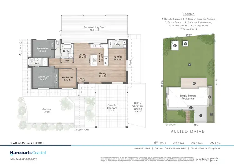 Floorplan of Homely house listing, 5 Allied Drive, Arundel QLD 4214
