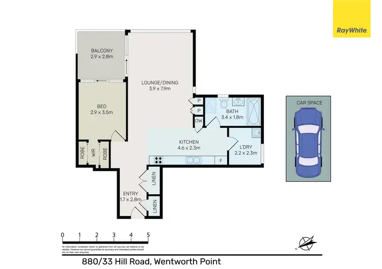 Floorplan of Homely apartment listing, 880/33 Hill Road, Wentworth Point NSW 2127
