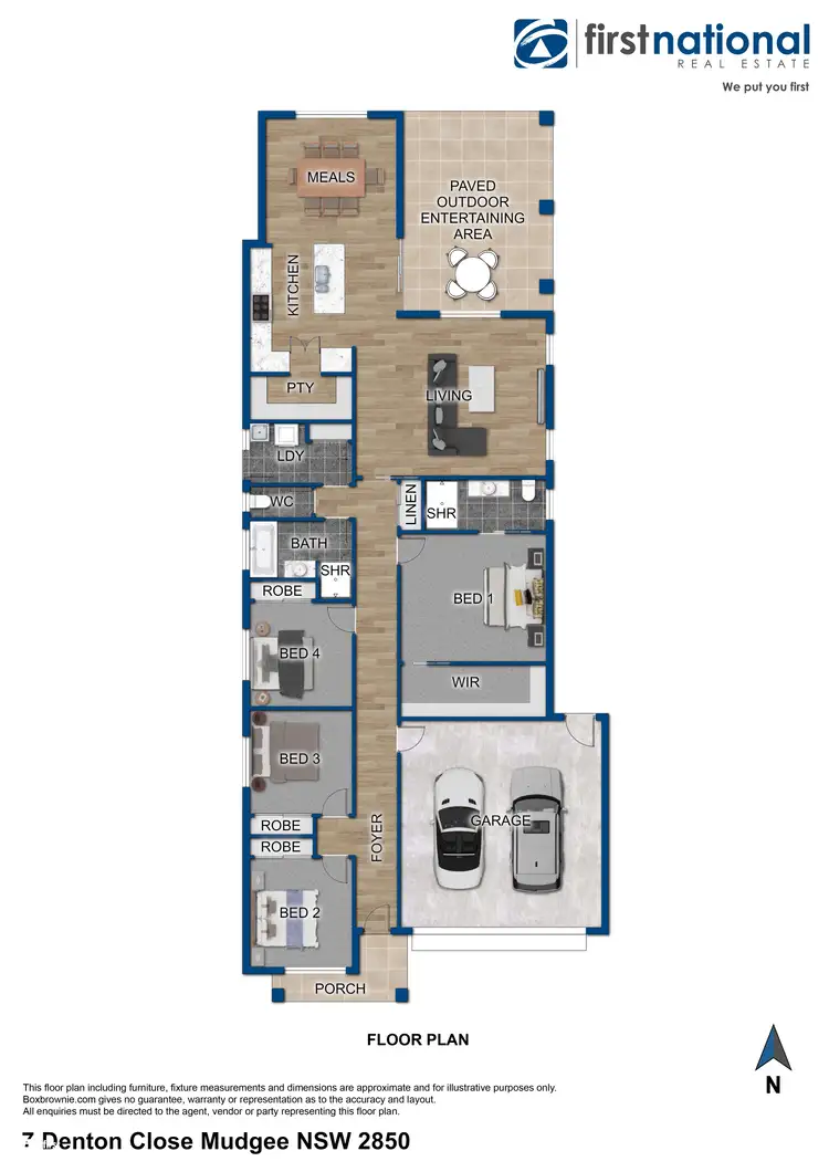 Floorplan of Homely house listing, 7 Denton Close, Mudgee NSW 2850