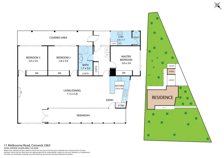 Floorplan of Homely house listing, 11 Melbourne Rd, Creswick VIC 3363