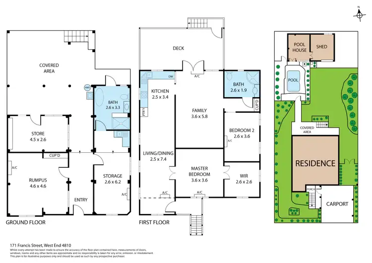 Floorplan of Homely house listing, 171 Francis Street, West End QLD 4810