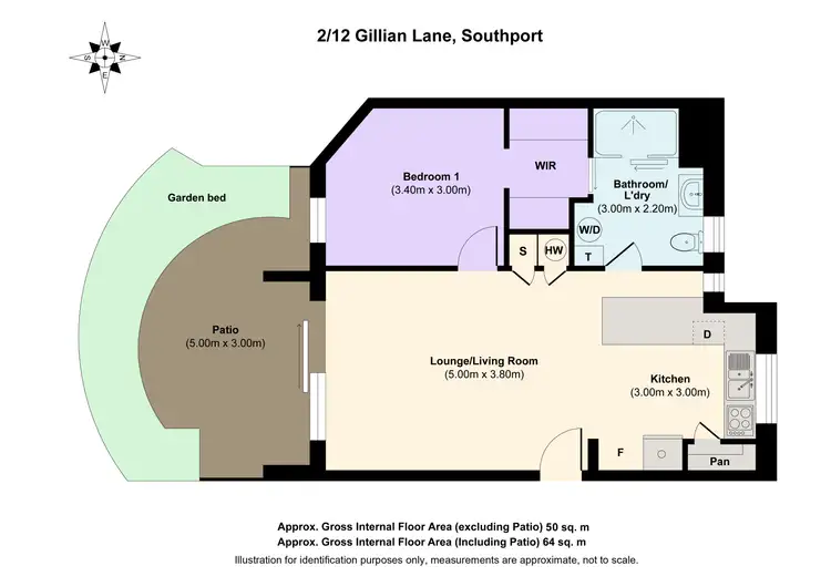 Floorplan of Homely apartment listing, 2/12 Gillian Lane, Southport QLD 4215
