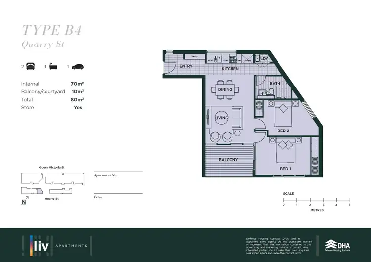 Floorplan of Homely apartment listing, 144/32 Quarry, Fremantle WA 6160