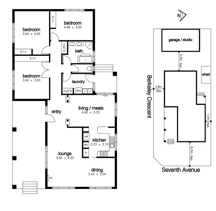 Floorplan of Homely house listing, 1 Seventh Avenue, Altona North VIC 3025