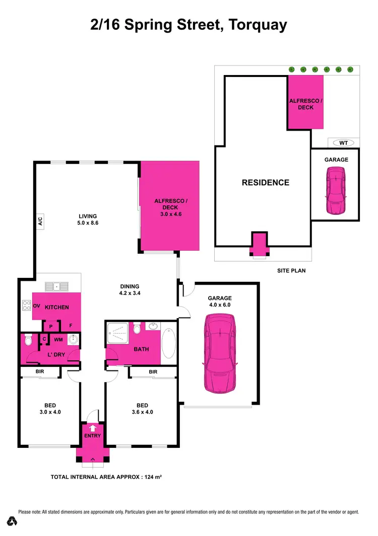 Floorplan of Homely unit listing, 2/16 Spring Street, Torquay VIC 3228
