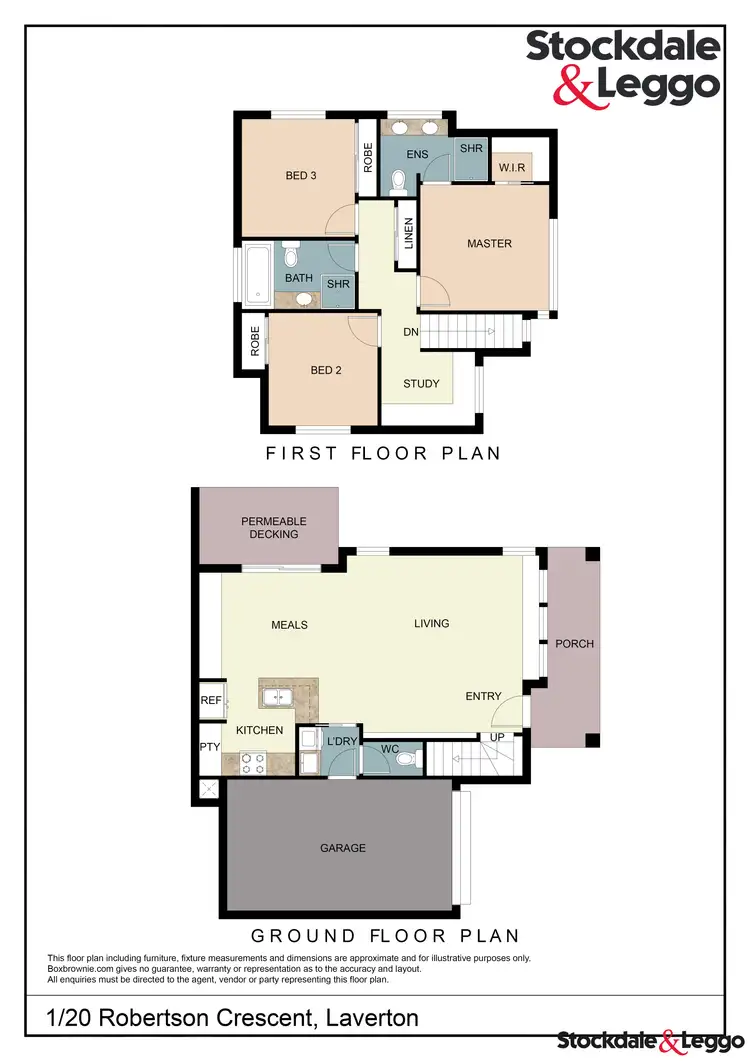 Floorplan of Homely townhouse listing, 1/20 Robertson Cres, Laverton VIC 3028