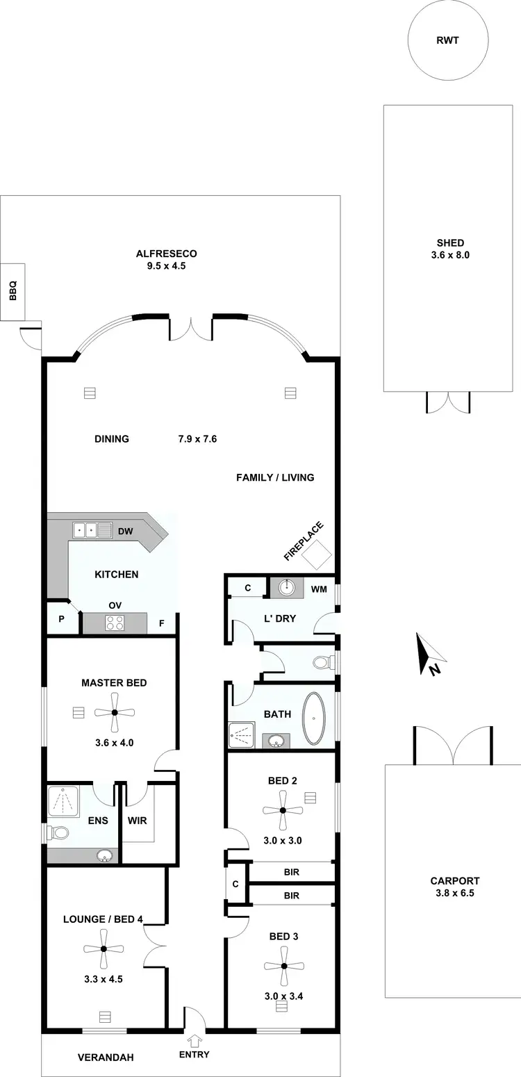 Floorplan of Homely house listing, 16 Rothe Way, Tanunda SA 5352