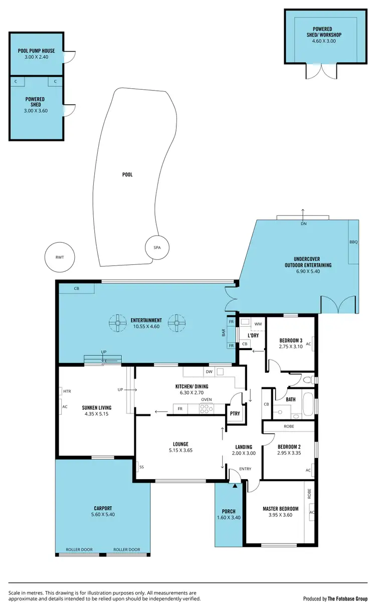 Floorplan of Homely house listing, 384 Honeypot Road, Huntfield Heights SA 5163