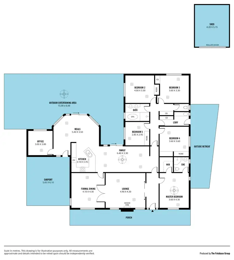 Floorplan of Homely house listing, 22 Cuillin Grove, Flagstaff Hill SA 5159