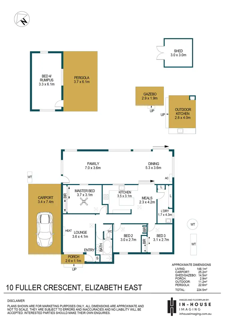 Floorplan of Homely house listing, 10 Fuller Crescent, Elizabeth East SA 5112