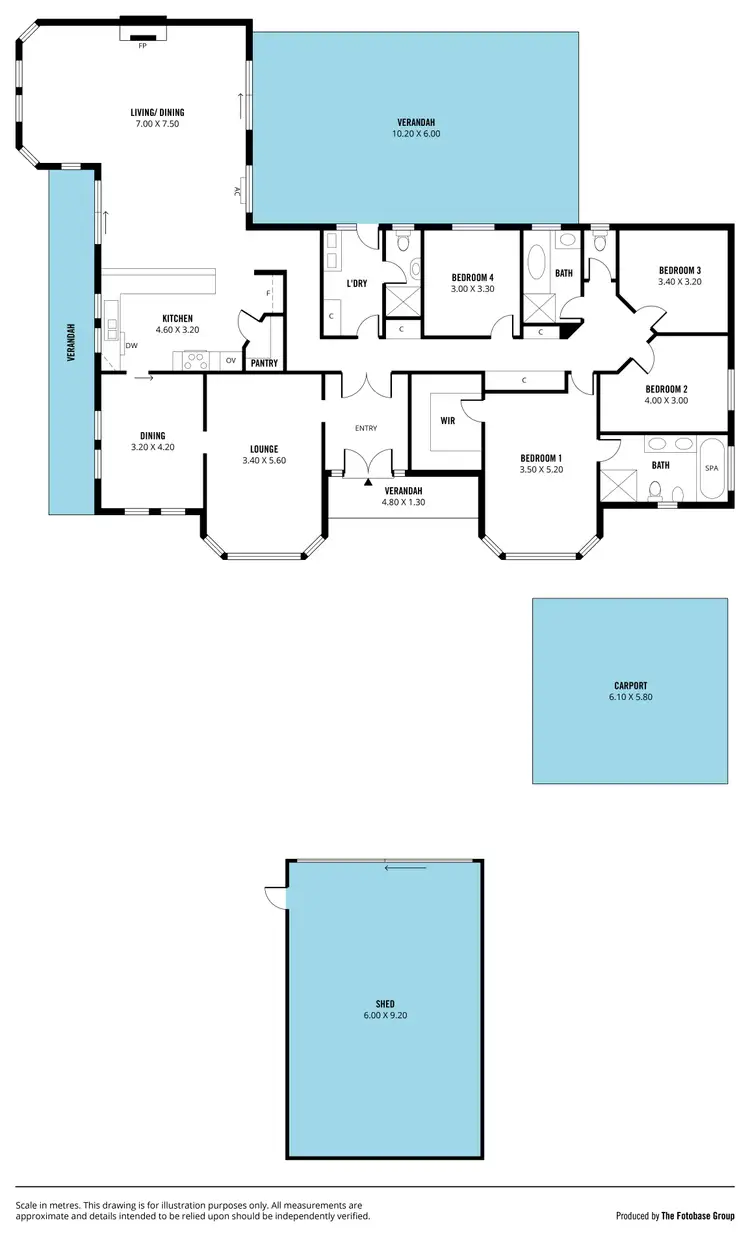 Floorplan of Homely house listing, 42 Vaucluse Drive, Happy Valley SA 5159