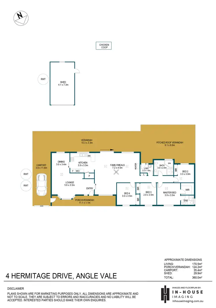 Floorplan of Homely house listing, 4 Hermitage Drive, Angle Vale SA 5117