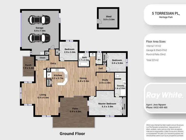 Floorplan of Homely house listing, 5 Torresian Place, Heritage Park QLD 4118