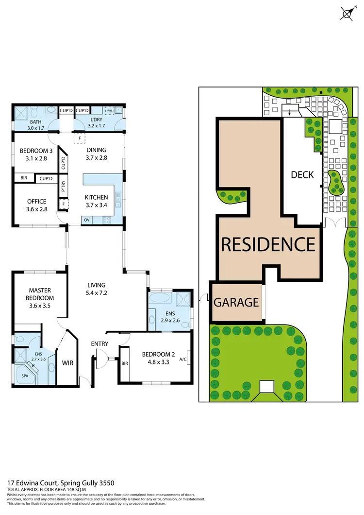 Floorplan of Homely house listing, 17 Edwina Court, Spring Gully VIC 3550