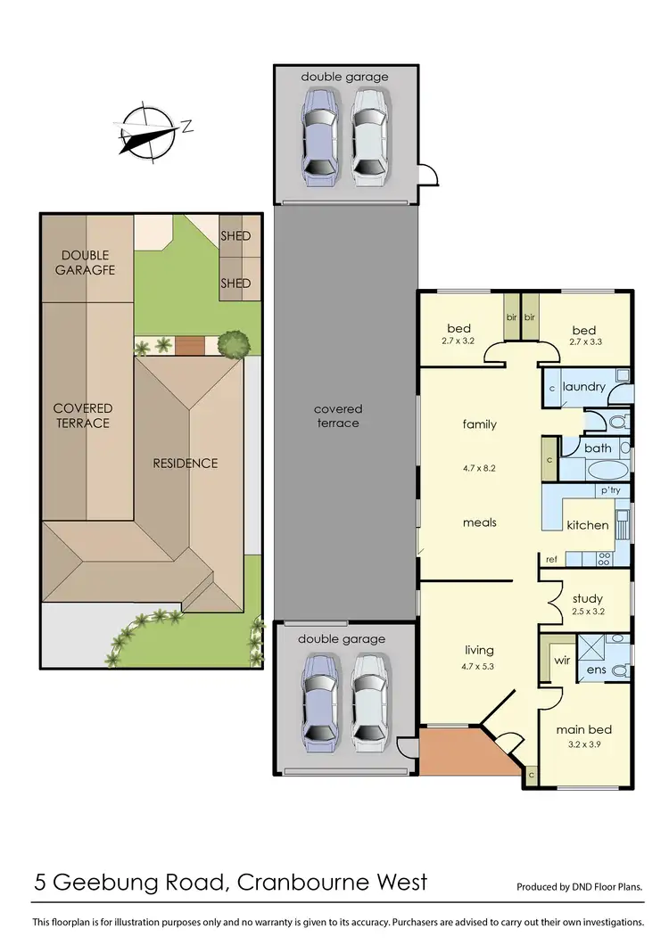 Floorplan of Homely house listing, 5 Geebung Road, Cranbourne West VIC 3977