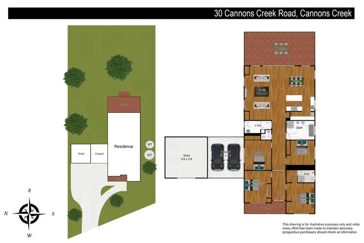 Floorplan of Homely house listing, 30 Cannons Creek Road, Cannons Creek VIC 3977
