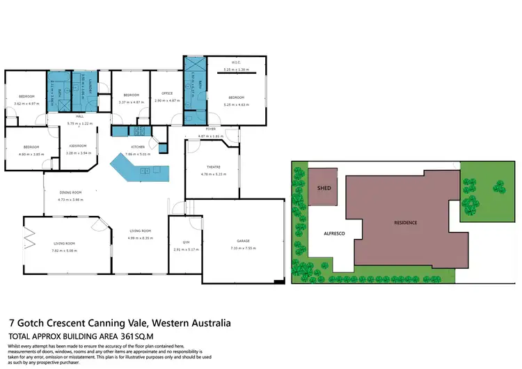 Floorplan of Homely house listing, 7 Gotch Crescent, Canning Vale WA 6155