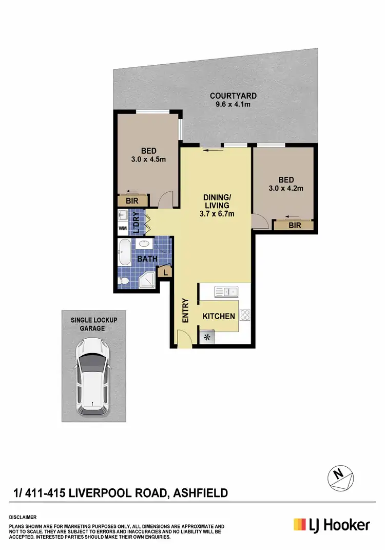 Floorplan of Homely apartment listing, 1/411-415 Liverpool Road, Ashfield NSW 2131