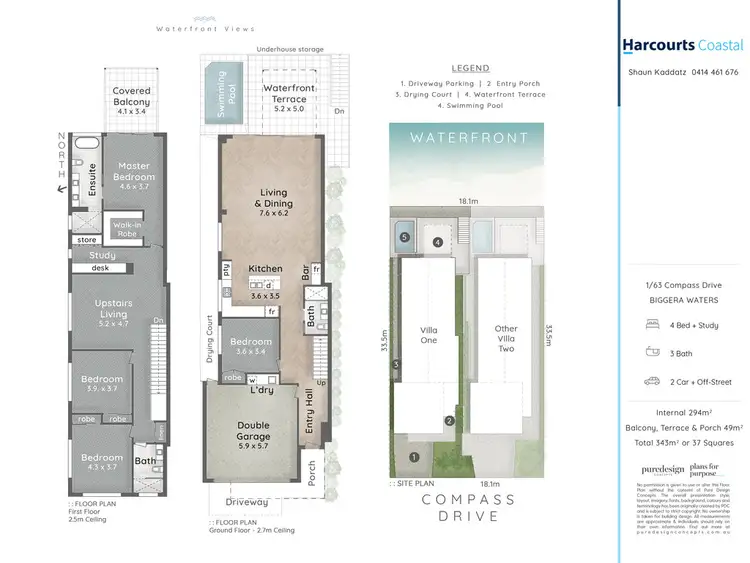 Floorplan of Homely townhouse listing, 2/63 Compass Drive, Biggera Waters QLD 4216