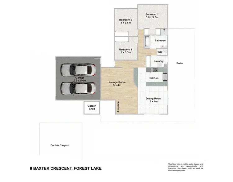 Floorplan of Homely house listing, 8 Baxter Crescent, Forest Lake QLD 4078