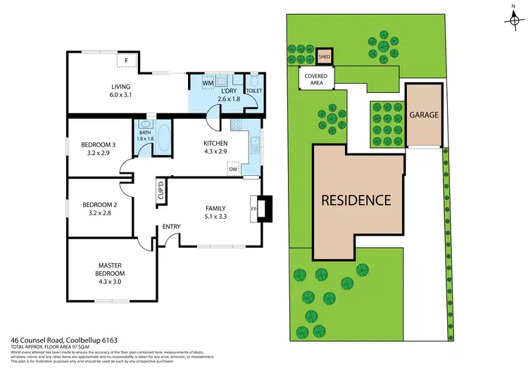 Floorplan of Homely house listing, 46 Counsel Road, Coolbellup WA 6163
