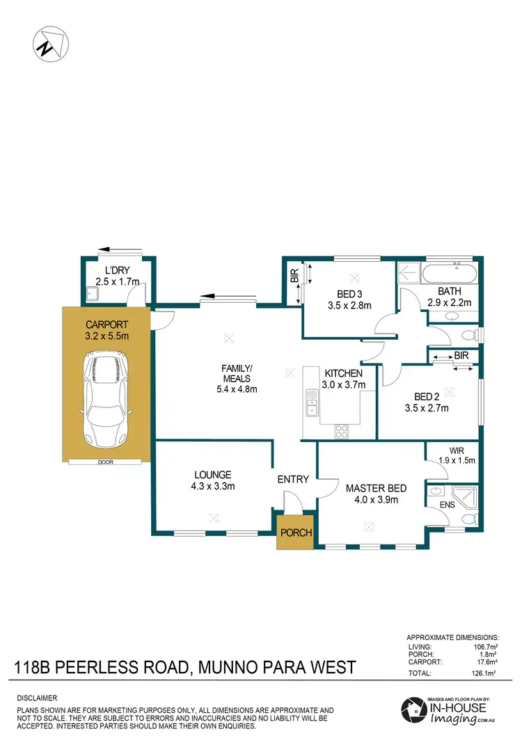 Floorplan of Homely house listing, 118B Peerless Road, Munno Para West SA 5115