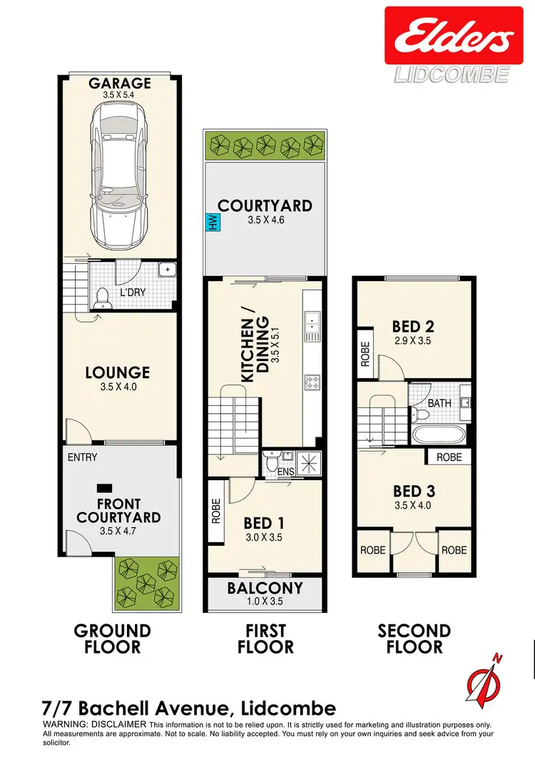 Floorplan of Homely townhouse listing, 7/7-11 BACHELL AVENUE, Lidcombe NSW 2141