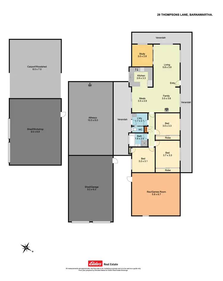 Floorplan of Homely house listing, 29 Thompsons Lane, Barnawartha VIC 3688