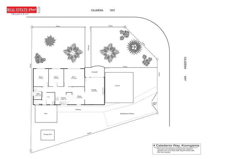 Floorplan of Homely house listing, 4 Caladenia Way, Koongamia WA 6056