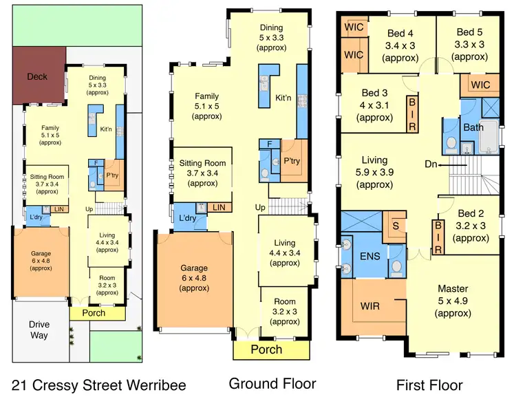 Floorplan of Homely house listing, 21 Cressy Street, Werribee VIC 3030