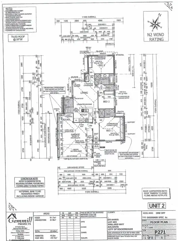 Floorplan of Homely unit listing, 2/49 Mallard Way, Baldivis WA 6171