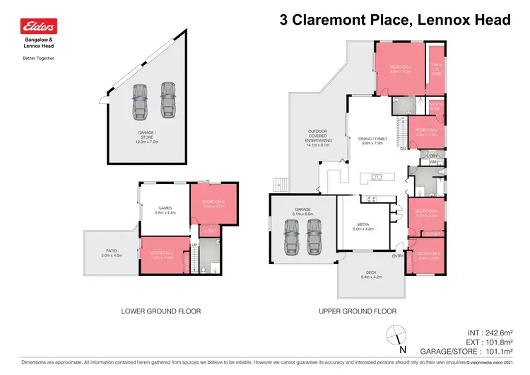 Floorplan of Homely house listing, 3 Claremont Place, Lennox Head NSW 2478