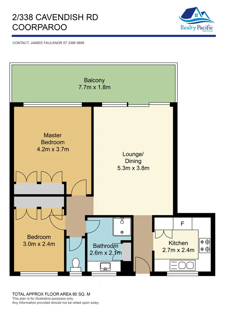 Floorplan of Homely unit listing, 2/338 Cavendish Road, Coorparoo QLD 4151