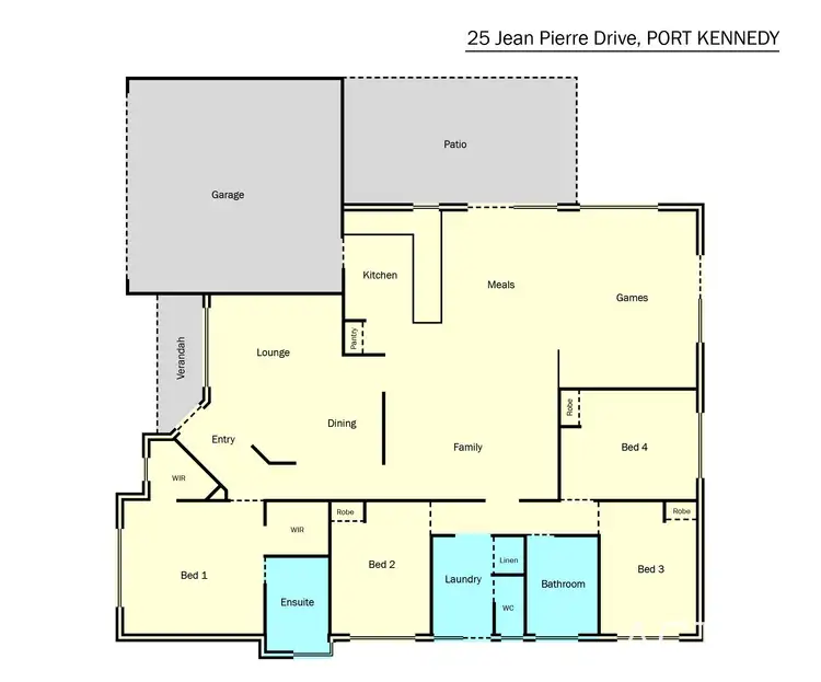 Floorplan of Homely house listing, 25 Jean Pierre Drive, Port Kennedy WA 6172