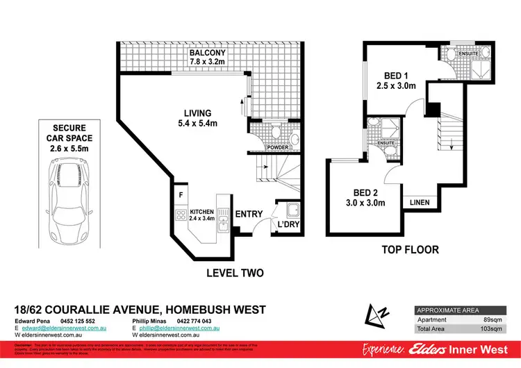 Floorplan of Homely unit listing, 18/62-66 Courallie Avenue, Homebush West NSW 2140