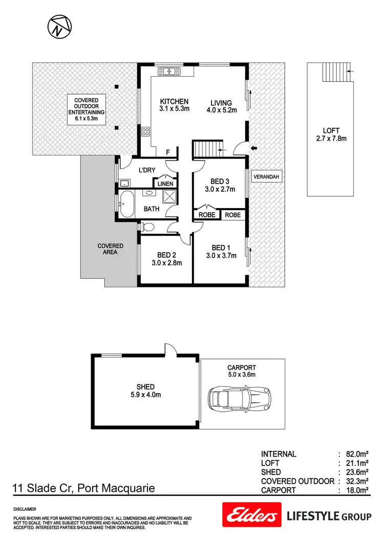 Floorplan of Homely house listing, 11 Slade Crescent, Port Macquarie NSW 2444