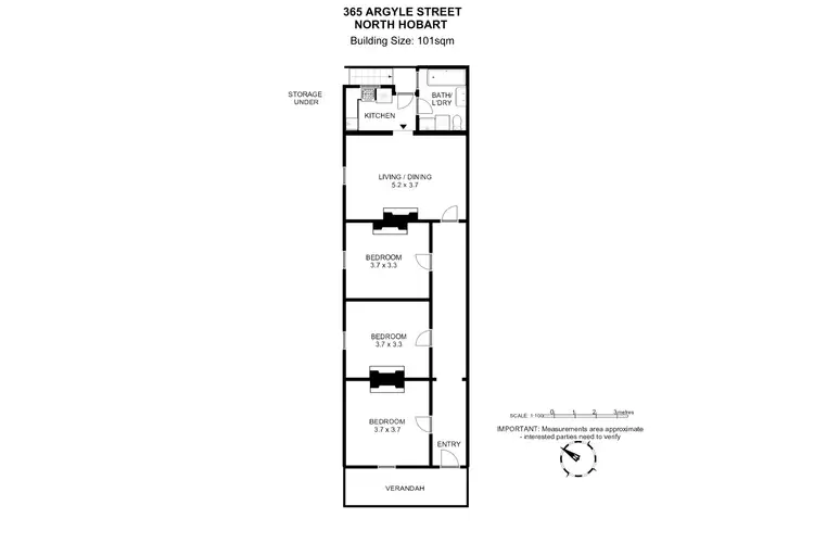 Floorplan of Homely house listing, 365 Argyle Street, North Hobart TAS 7000