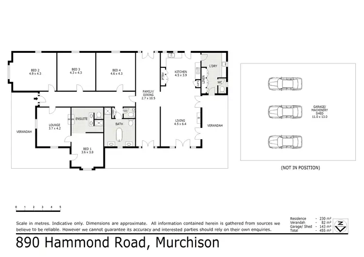 Floorplan of Homely rural property listing, 890 Hammond Road, Murchison VIC 3610