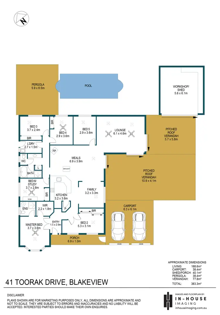 Floorplan of Homely house listing, 41 Toorak Drive, Blakeview SA 5114