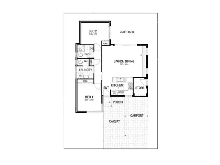 Floorplan of Homely unit listing, 25/6 Westringia Loop, Margaret River WA 6285