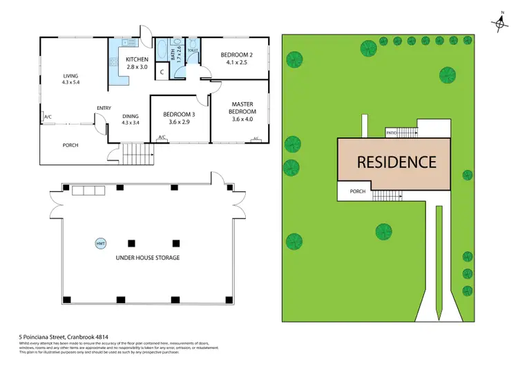Floorplan of Homely house listing, 5 Poinciana Street, Cranbrook QLD 4814