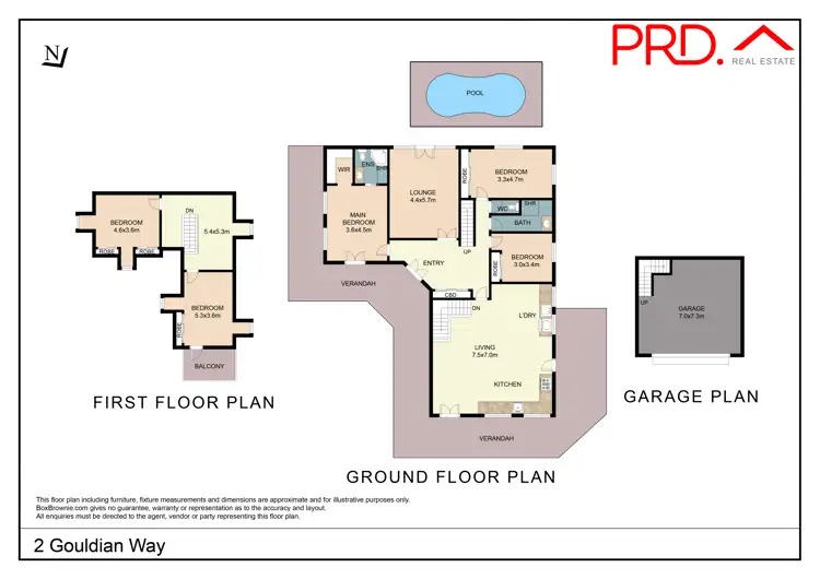 Floorplan of Homely house listing, 2 Gouldian Way, Tamworth NSW 2340