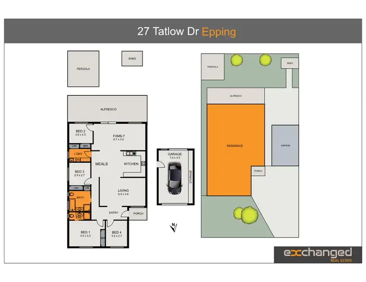 Floorplan of Homely house listing, 27 Tatlow Drive, Epping VIC 3076