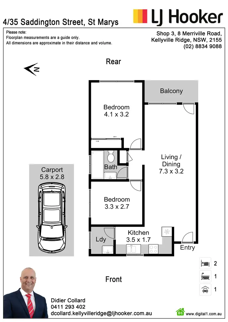 Floorplan of Homely unit listing, 4/35 Saddington Street, St Marys NSW 2760