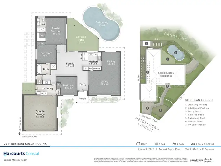 Floorplan of Homely house listing, 20 Heidelberg Circuit, Robina QLD 4226