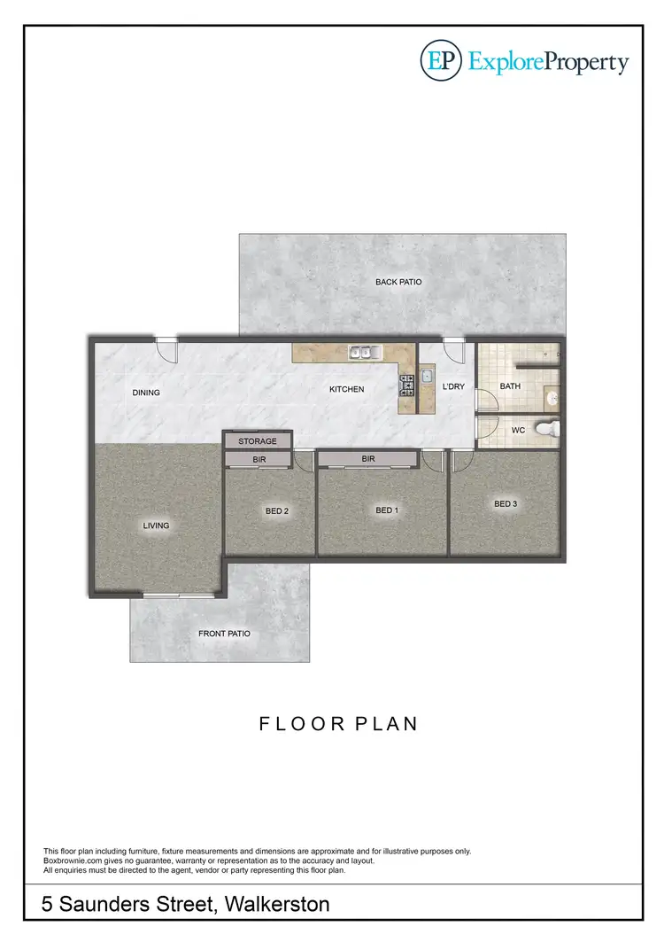 Floorplan of Homely house listing, 5 Saunders Street, Walkerston QLD 4751