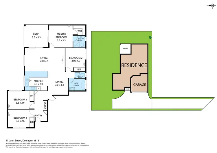 Floorplan of Homely house listing, 57 Louis Street, Deeragun QLD 4818