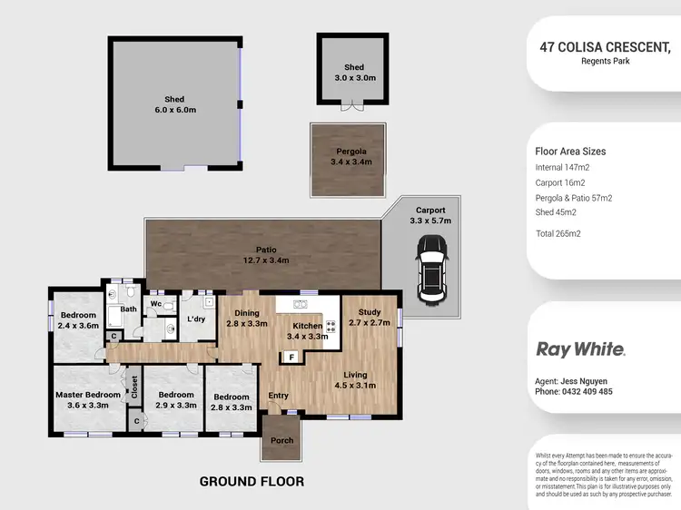 Floorplan of Homely house listing, 47 Colisa Crescent, Regents Park QLD 4118
