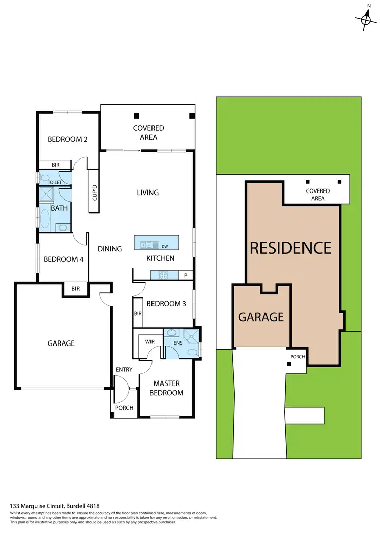 Floorplan of Homely house listing, 133 Marquise Cct, Burdell QLD 4818